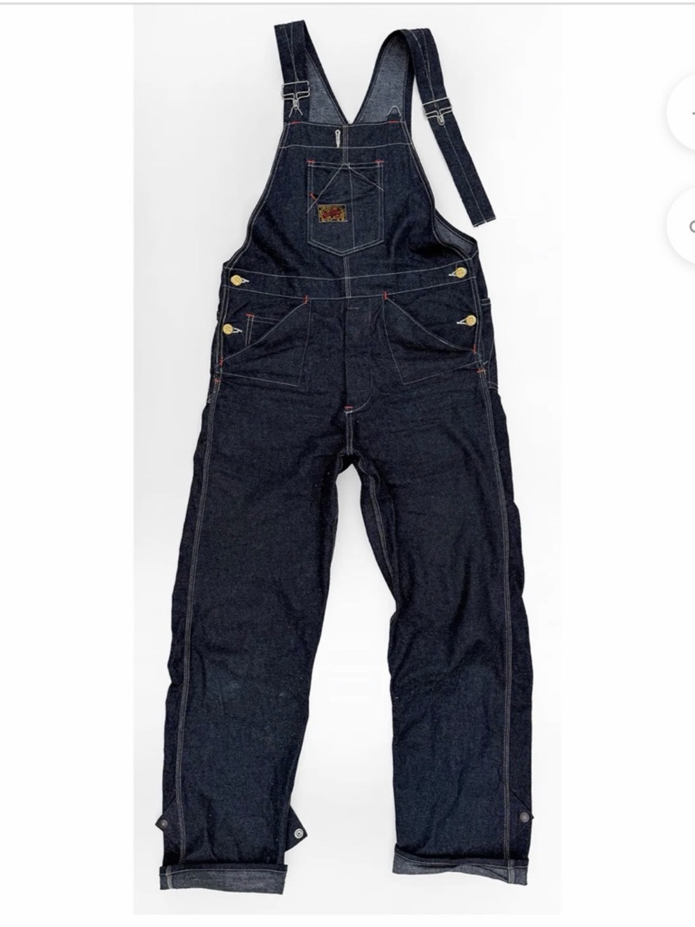 Mister Freedom Japanese Dark Indigo Denim Straight Overalls